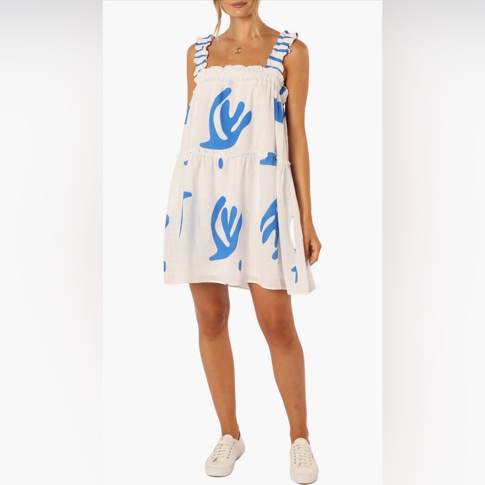 Petal & Pup Blue and White Mini Dress